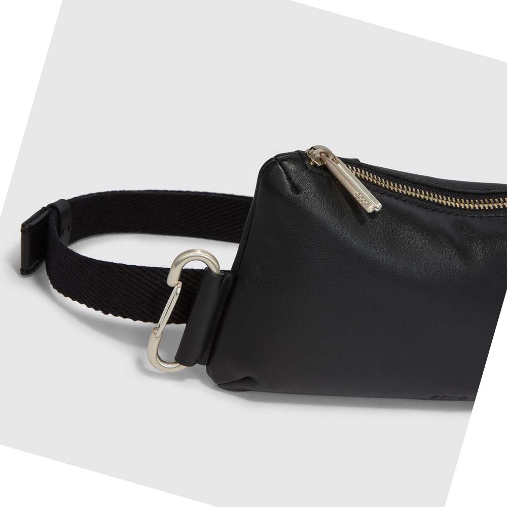 Women's Ecco Pillow Waist Shoulder Bags Black | USA 381CTV